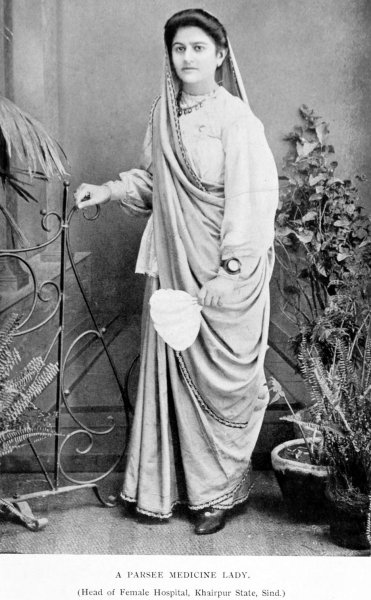 A Parsee Medicine Lady. (Head of Female Hospital, Khairpur State, Sind.)