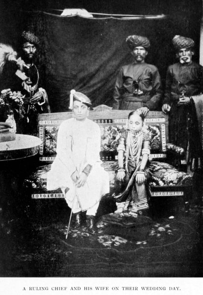 A Ruling Chief and His Wife on Their Wedding Day