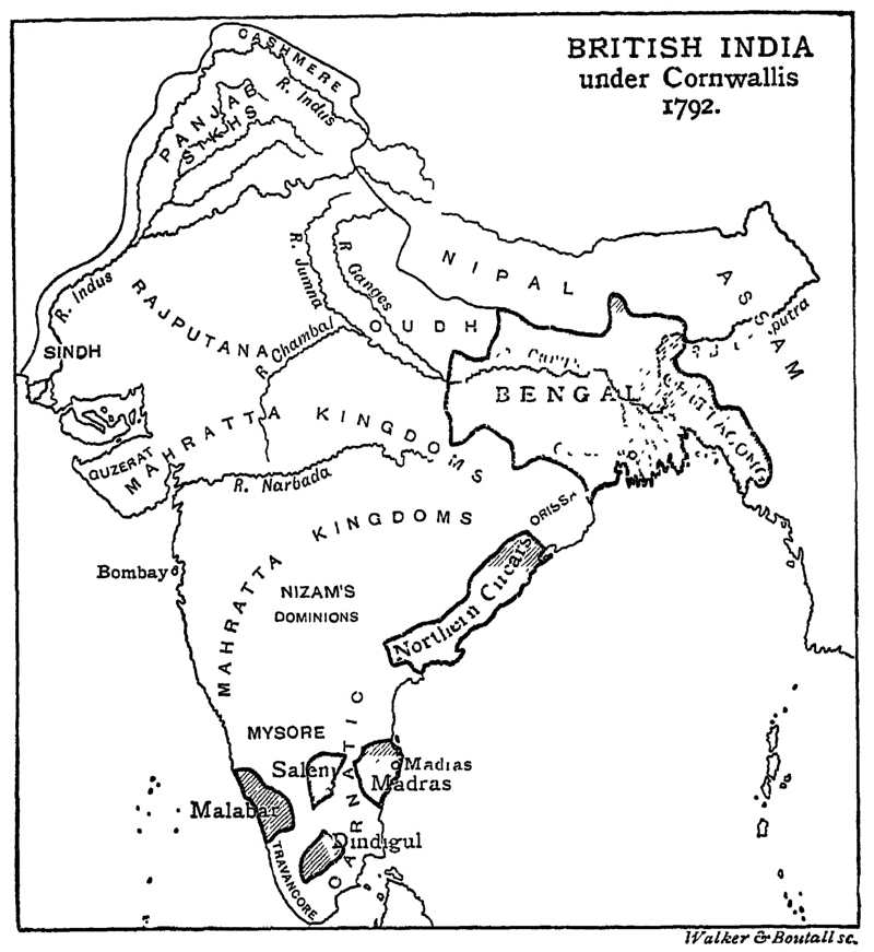 British India under Cornwallis 1792