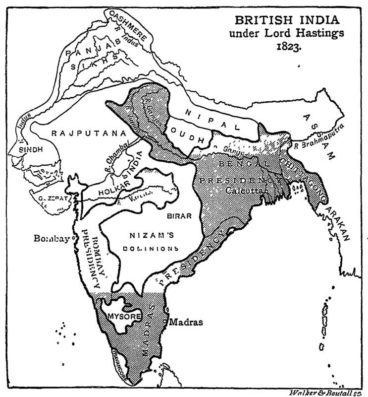 British India under Lord Hastings 1823