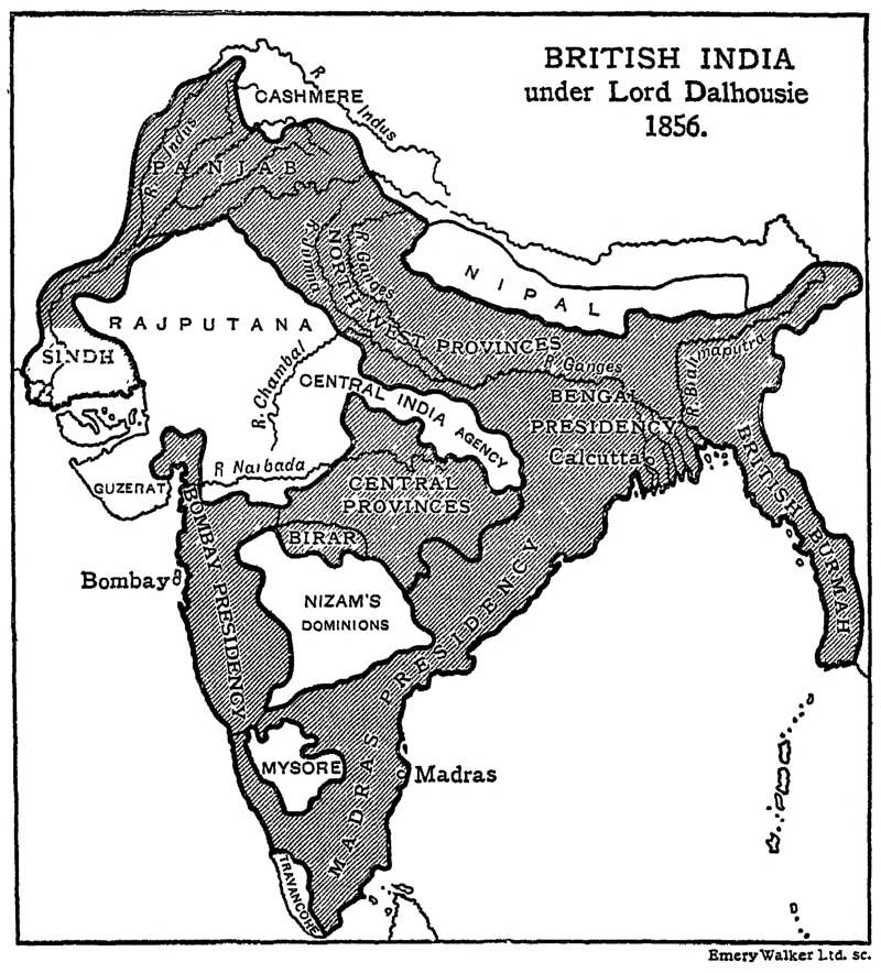 British India under Lord Dalhousie 1856