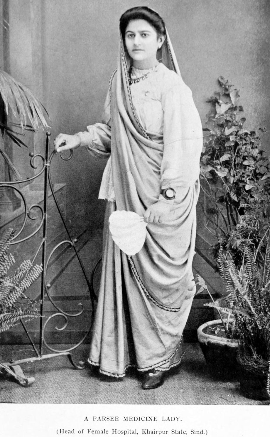 A Parsee Medicine Lady. (Head of Female Hospital, Khairpur State, Sind.)