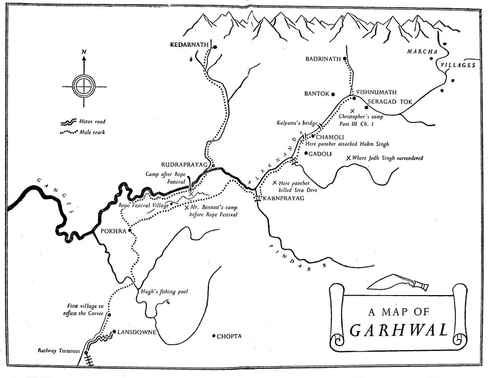 Map of Garwhal