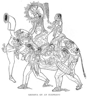 Krishna on an Elephant