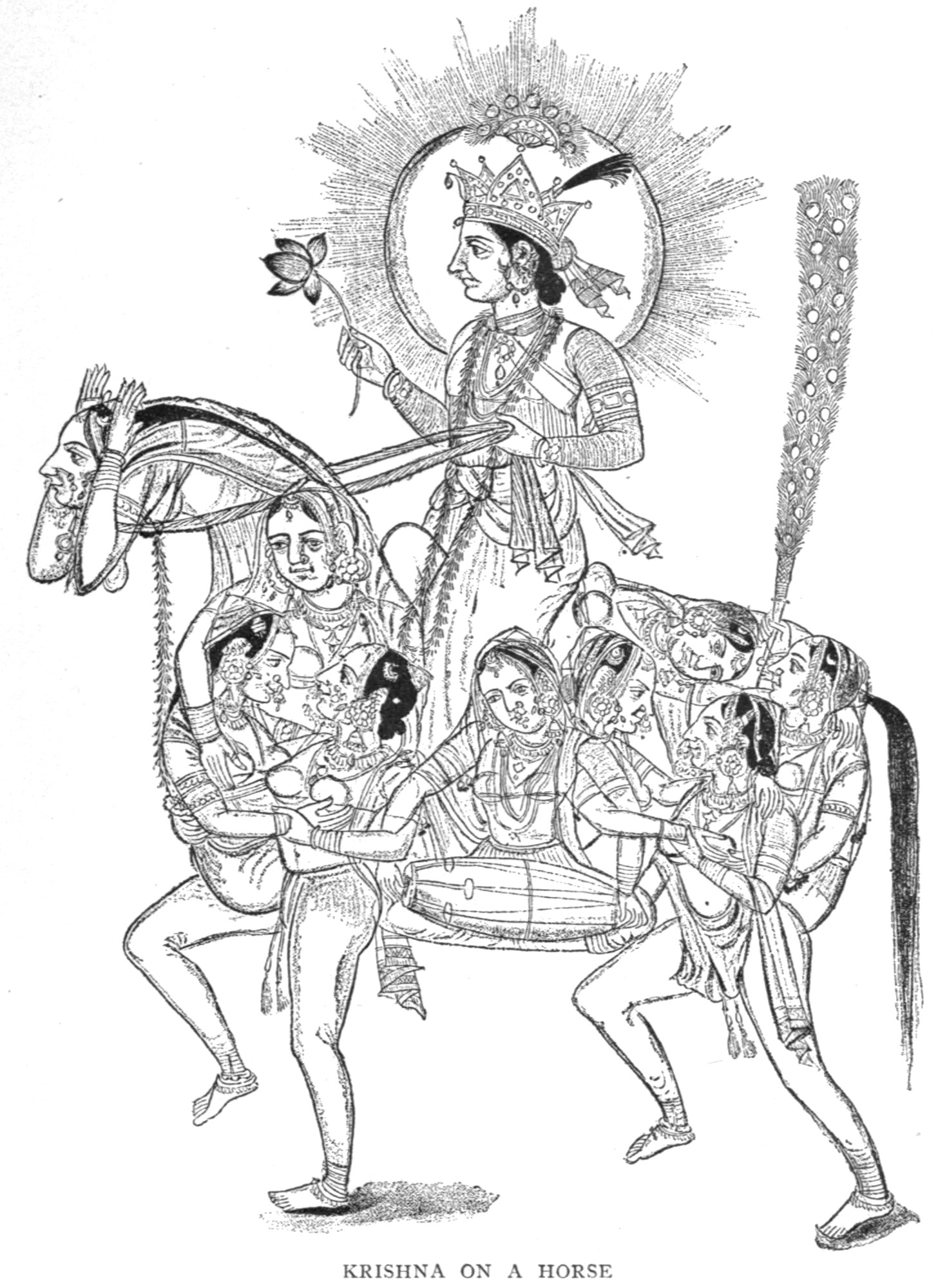 Krishna on a Horse