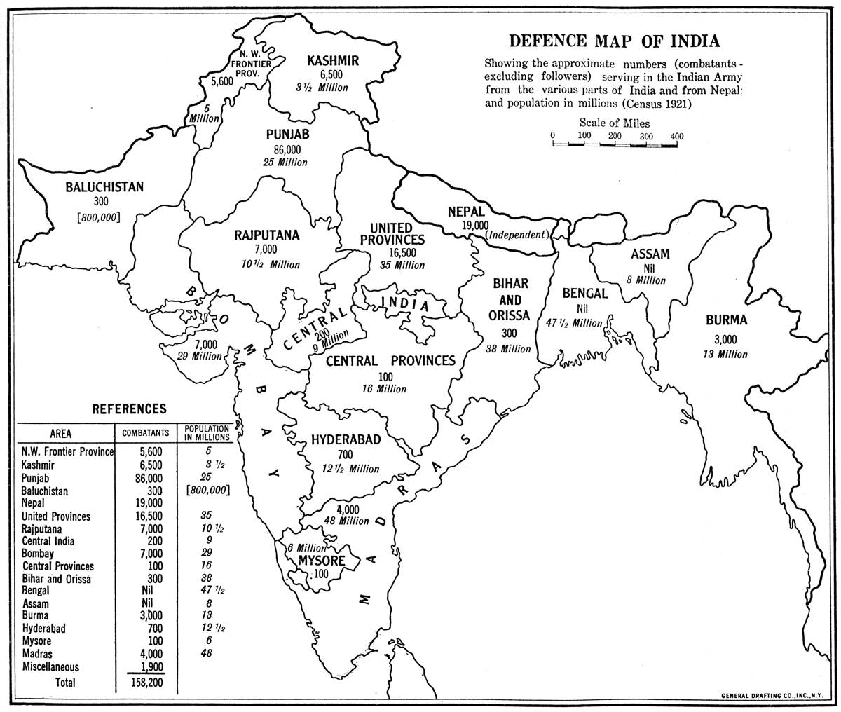 Defence Map of India