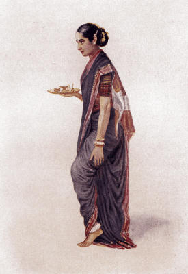 A Brahman Lady Going to the Temple